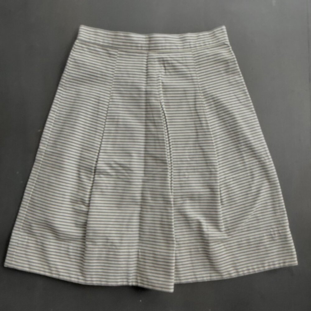 Anthropologie | Striped Twill Skirt